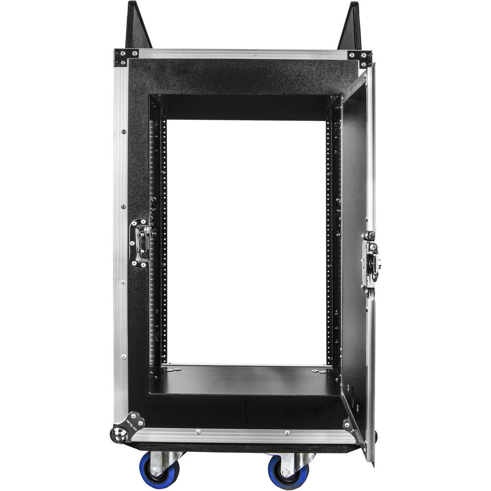 Odyssey FZ1416W Pro Combo Rack w/ Casters - 14U Over 16U