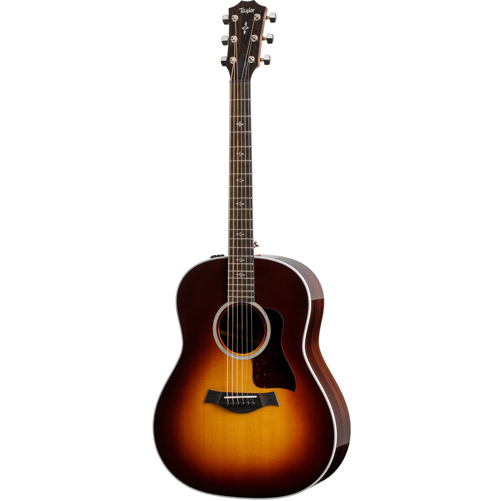 Taylor Guitars 417e, West African Crelicam Ebony Fretboard, Expression System ® 2 Electronics, Non-cutaway with Taylor Deluxe Hardshell-Western Floral Case