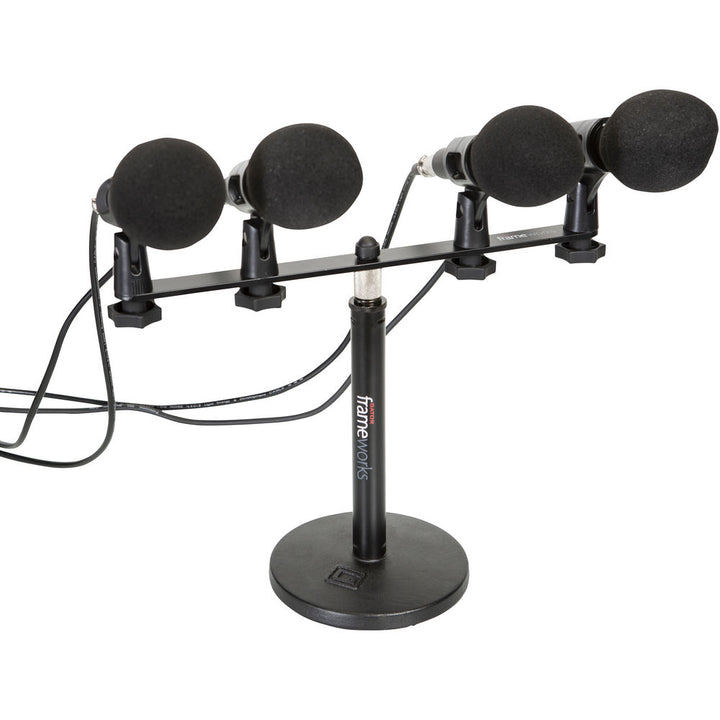 Gator Frameworks Mic Mount Bar for 1-4 Microphones