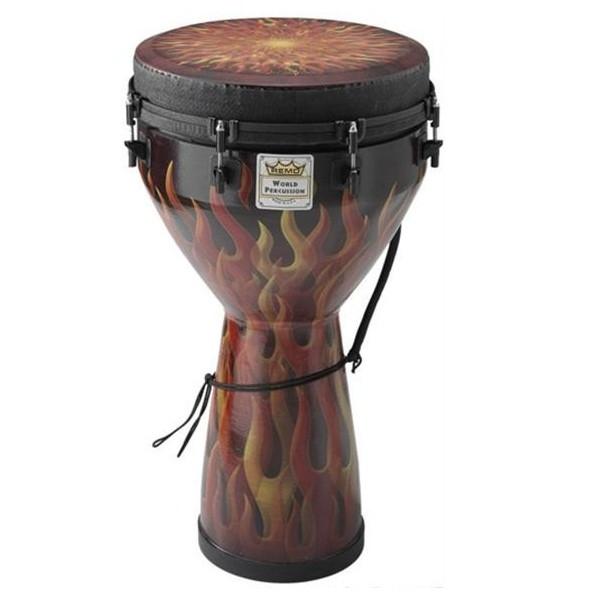 Remo DJ-0014-30 - 14'' X 25'' Djembe, Mondo™,Flame Finish, Skyndeep Fiberskyn
