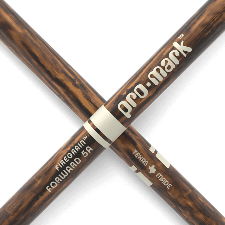 Promark R5AFG - Promark Rebound 5A Firegrain Hickory Drumsticks With Acorn Wood Tips