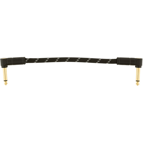 Fender Deluxe Series Instrument Cable, Black Tweed - 6''
