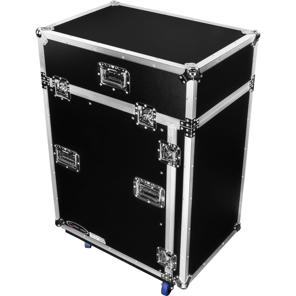 Odyssey FZ1416W Pro Combo Rack w/ Casters - 14U Over 16U