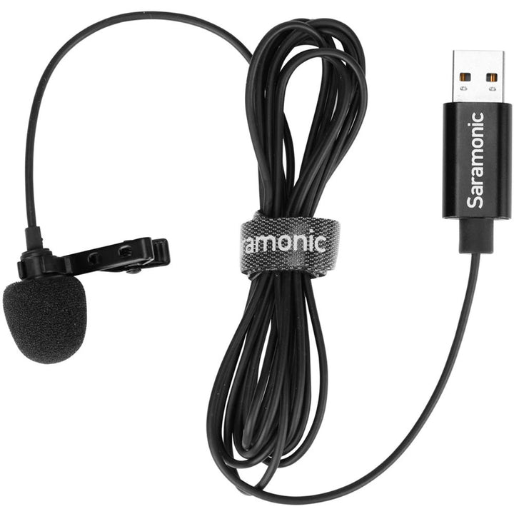 Saramonic SR-ULM10 Omnidirectional USB Lavalier Microphone - 6.5’ Cable