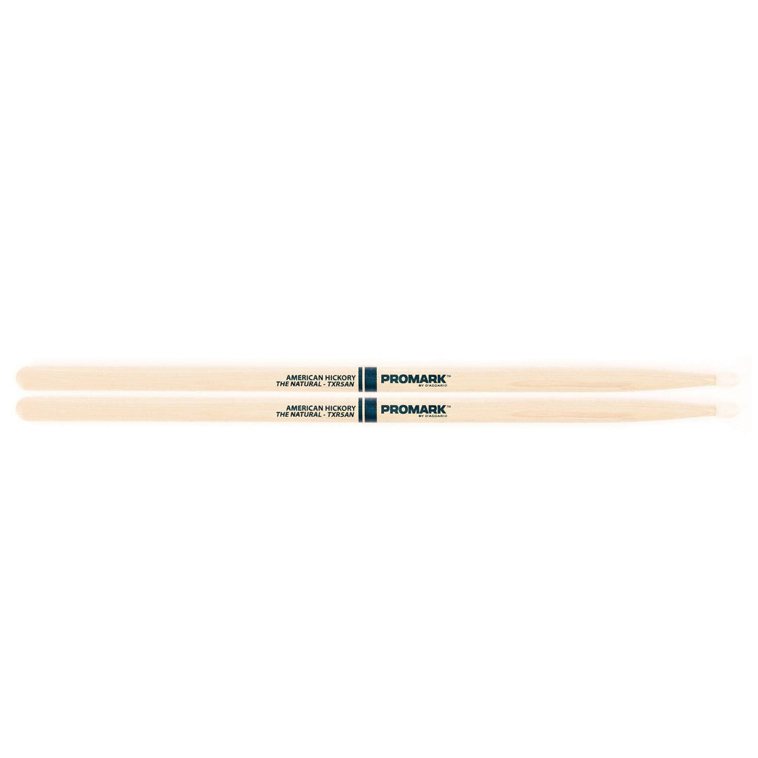 Promark TXR5AN -Promark American Hickory 5A Nylon Tip Drumsticks