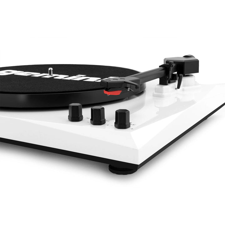 Gemini TT-900 Modern Bluetooth Turntable System with Stereo Speakers - Black / White