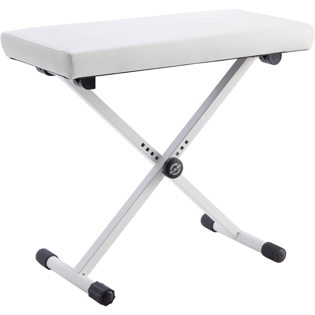 K&M 14077 Keyboard Bench (White)