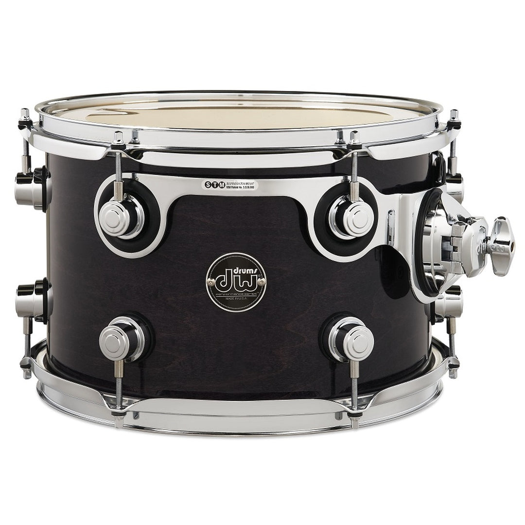 DW Performance Series Tom Tom 8x12 Gloss Lacquer - Ebony Stain