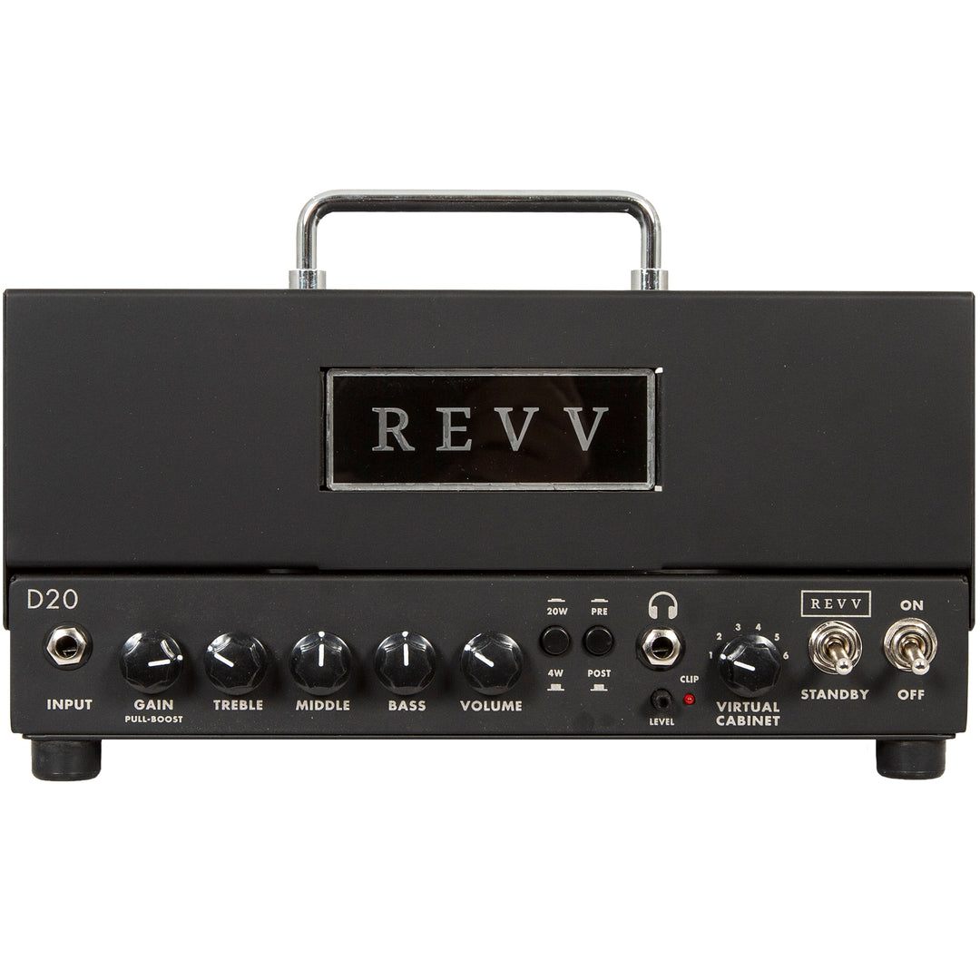 Revv D20 Tube Guitar Amplifier Head 20/4-Watt - Black