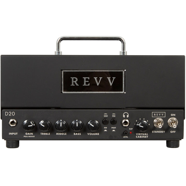 Revv D20 Tube Guitar Amplifier Head 20/4-Watt - Black
