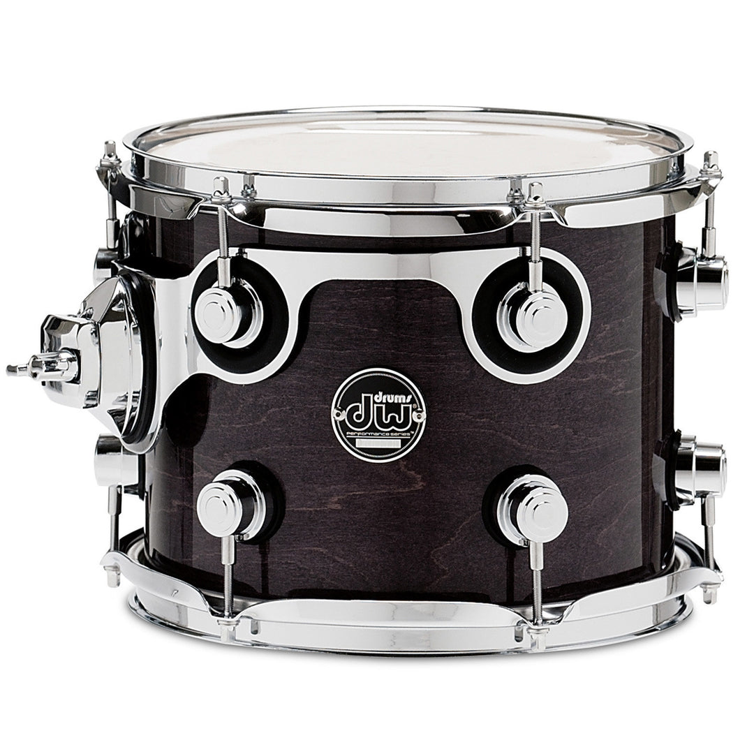 DW Performance Series Tom Tom 8x10 Gloss Lacquer - Ebony Stain