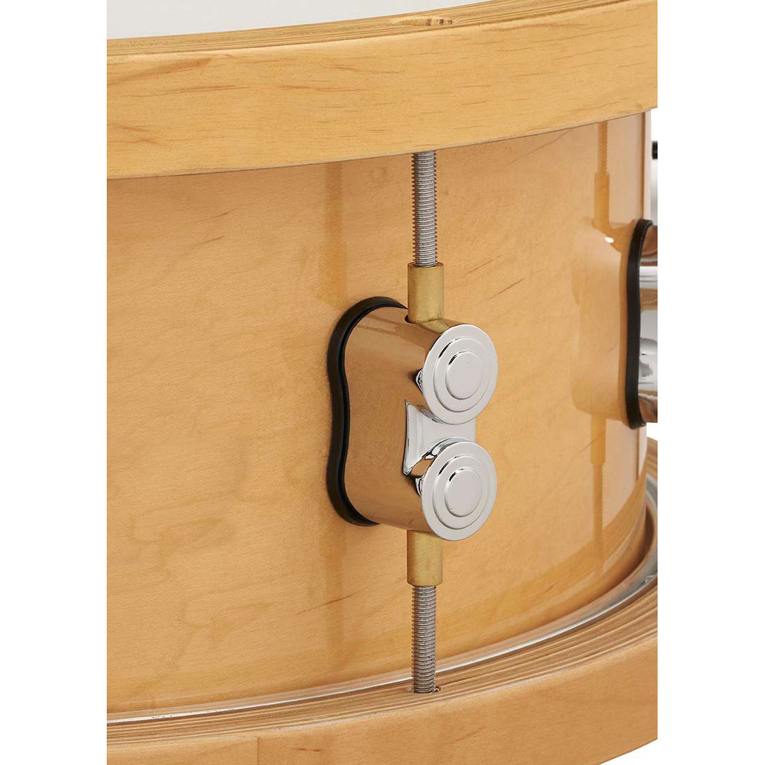 PDP Concept Maple 6.5x14 Snare Drum 20-Ply w/ Thick Wood Hoops & Chrome Hardware - Natural Lacquer