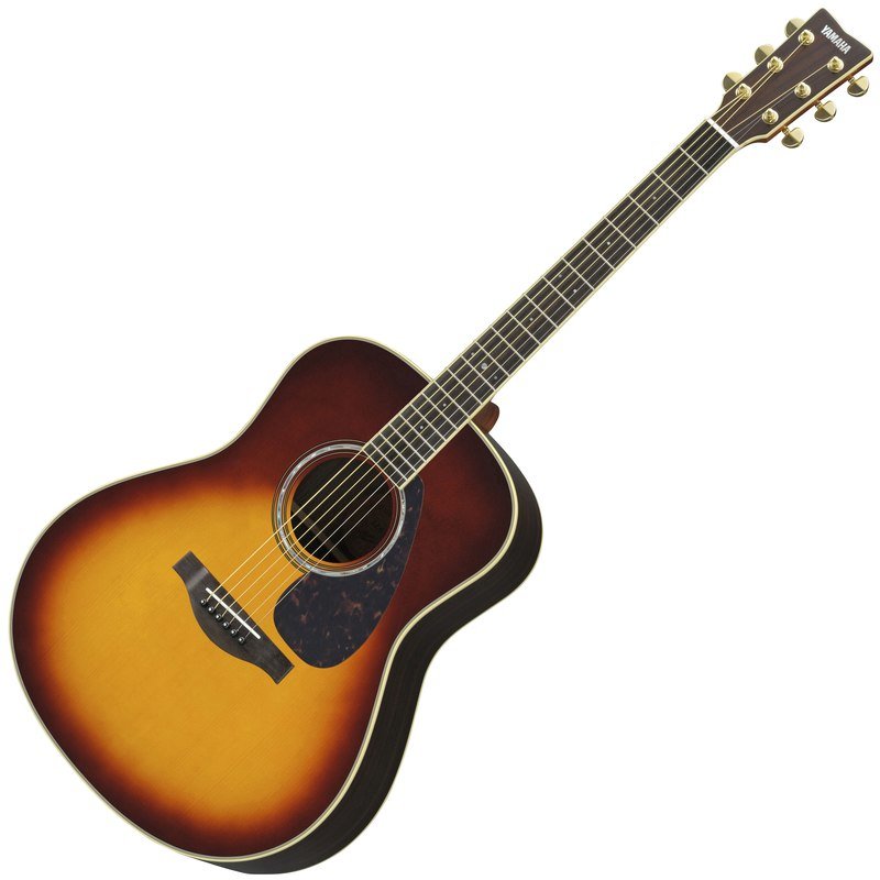 Yamaha LL6ARE BS Original Jumbo 6-String RH Acoustic Electric Guitar with Gig Bag-Brown Sunburst