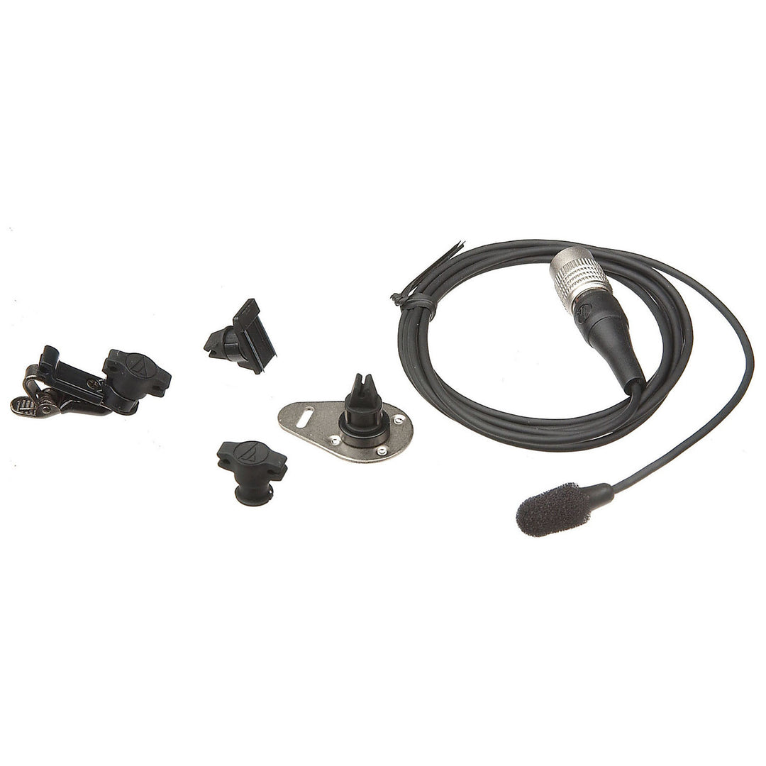 Audio-Technica AT899c Subminiature Omnidirectional Condenser Lavalier Microphone w/ UniPak Connector - Black