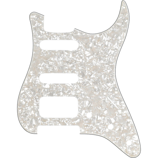 Fender Pickguard for Stratocaster H/S/S 11-Hole Mount 4-Ply - Aged White Moto