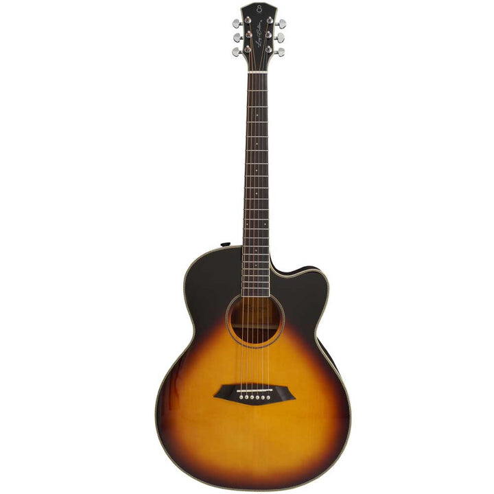 Sire Larry Carlton A3 Grand Auditorium Cutaway SIB Acoustic Guitar - Vintage Sunburst Gloss