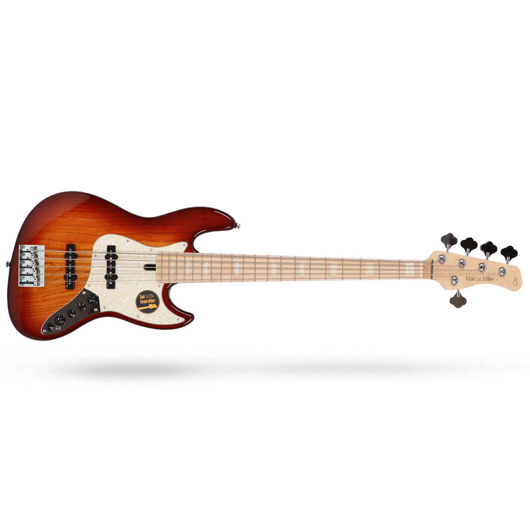 Sire Marcus Miller V7 Alder 5-String 2nd Gen Electric Bass Guitar (Tobacco Sunburst)