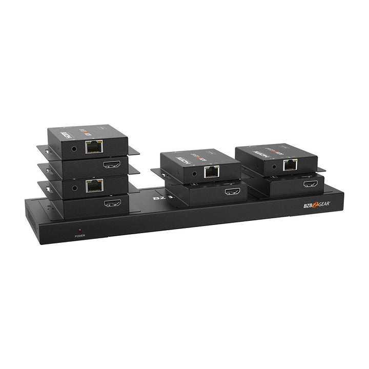 BZBGEAR - 1X8 1080P/4K30 HDMI Splitter/Distribution Amplifier up to 230ft over Category Cable