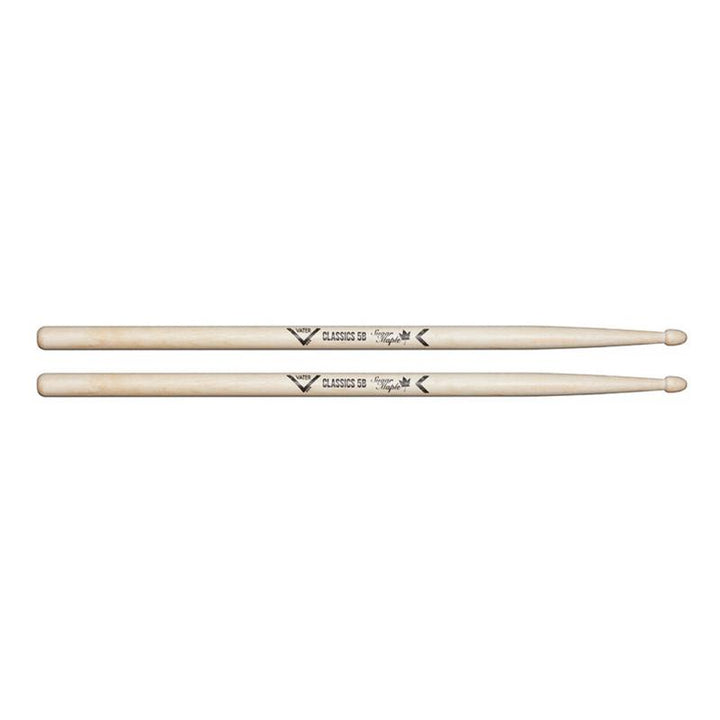 Vater VSMC5BW- Vater Classics Sugar Maple 5B Wood Tip Drumsticks