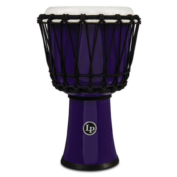 LP LP1607 World 7” Rope Tuned Circle Djembe w/ Perfect Pitch Head - Purple