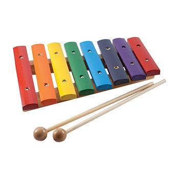 Mano Percussion MP-X8WMC - Xylo 8 Note Coloured w/ Mallets