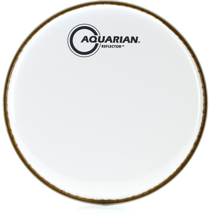 Aquarian Ref8W- Aquarian 8"Reflector Drumhead/Ice White