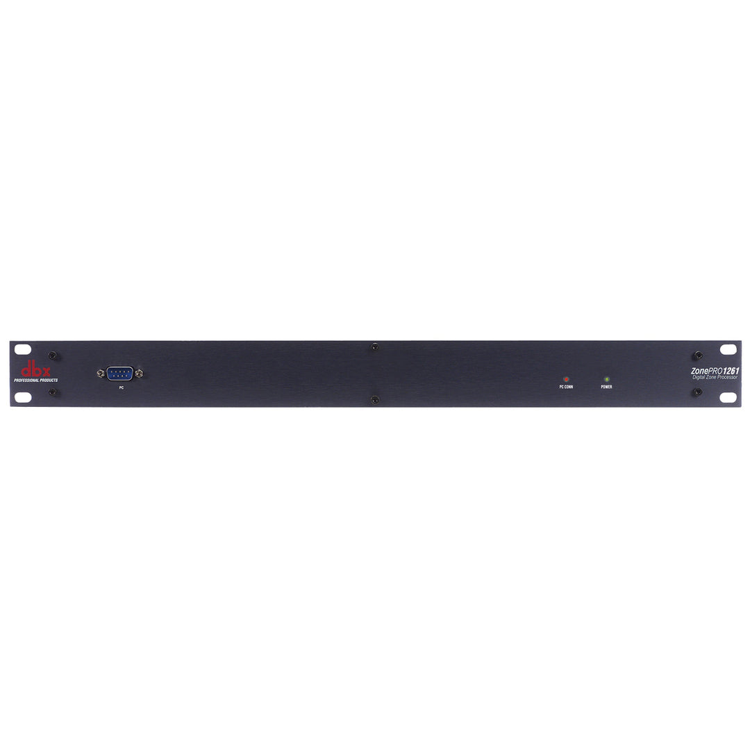 DBX 1261 12x6 Digital Zone Processor - 12 Inputs (2 Mic/line + 8 stereo line + SPDIF), no front panel control