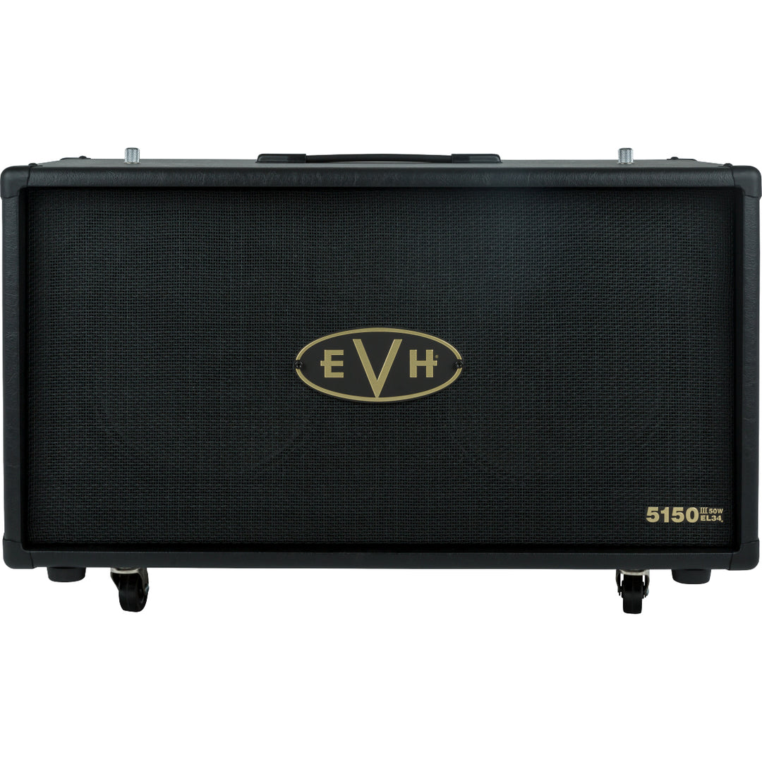 EVH 5150III EL34 2x12 Guitar Amp Cabinet - Black and Gold