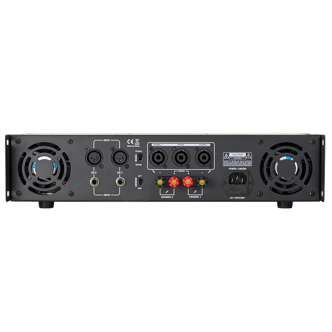 Gemini XGA-2000 Professional Power Amplifier - 2000-Watt Peak, 2x 125-Watt RMS (4-Ohms)