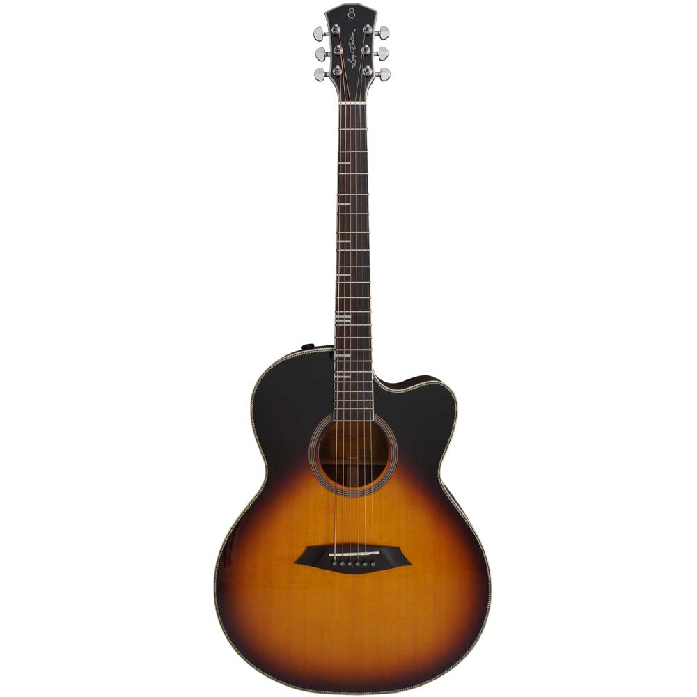 Sire Larry Carlton A4 Grand Auditorium Cutaway SIB Acoustic Guitar - Vintage Sunburst Gloss