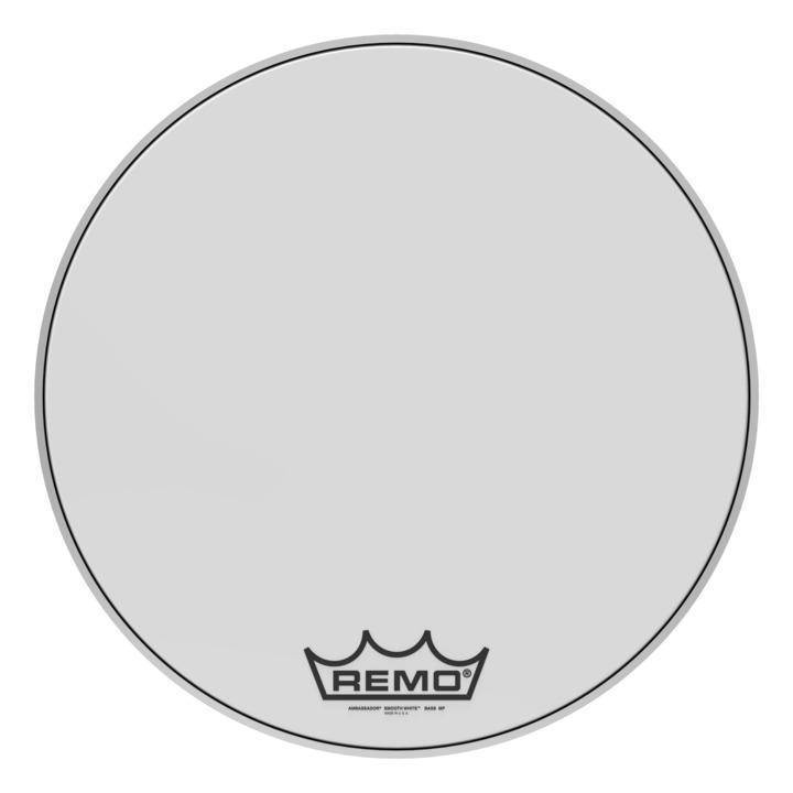 Remo BR-1222-MP - 22'' Bass, Ambassador, Mp Smooth White