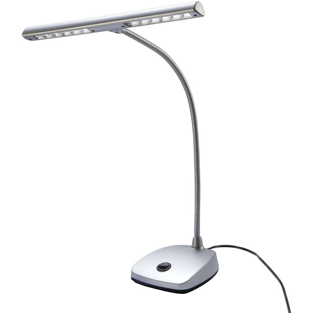 K&M 12297 LED Piano Lamp (Silver)
