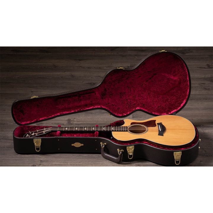 Taylor Guitars 612ce, Ebony Fretboard, Expression System ® 2 Electronics, Venetian Cutaway with Taylor Deluxe Hardshell Brown Case