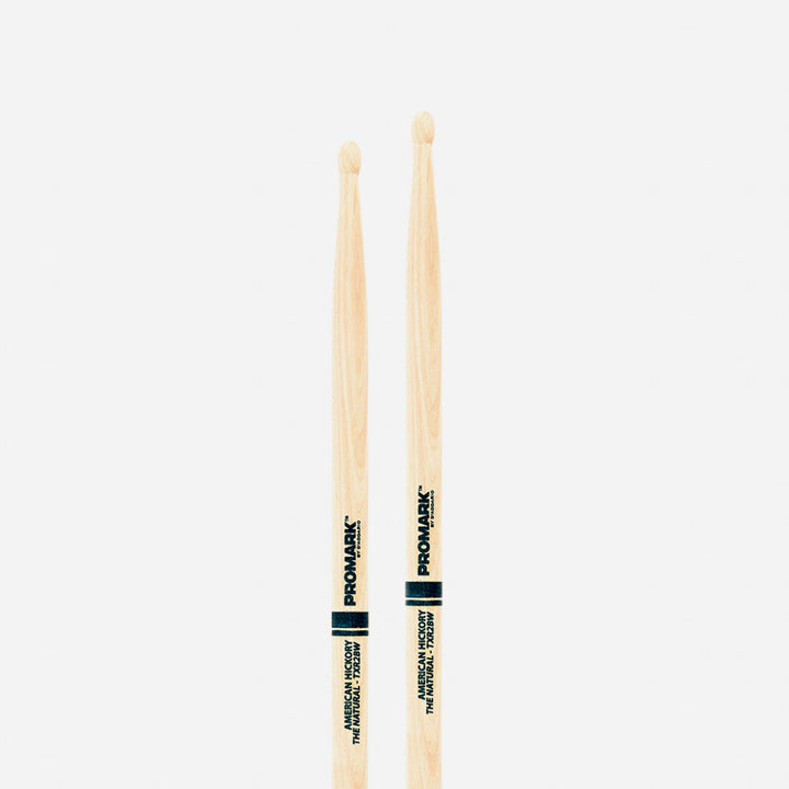 Promark TXR2BW-Promark American Hickory  Wood Tip Drumsticks