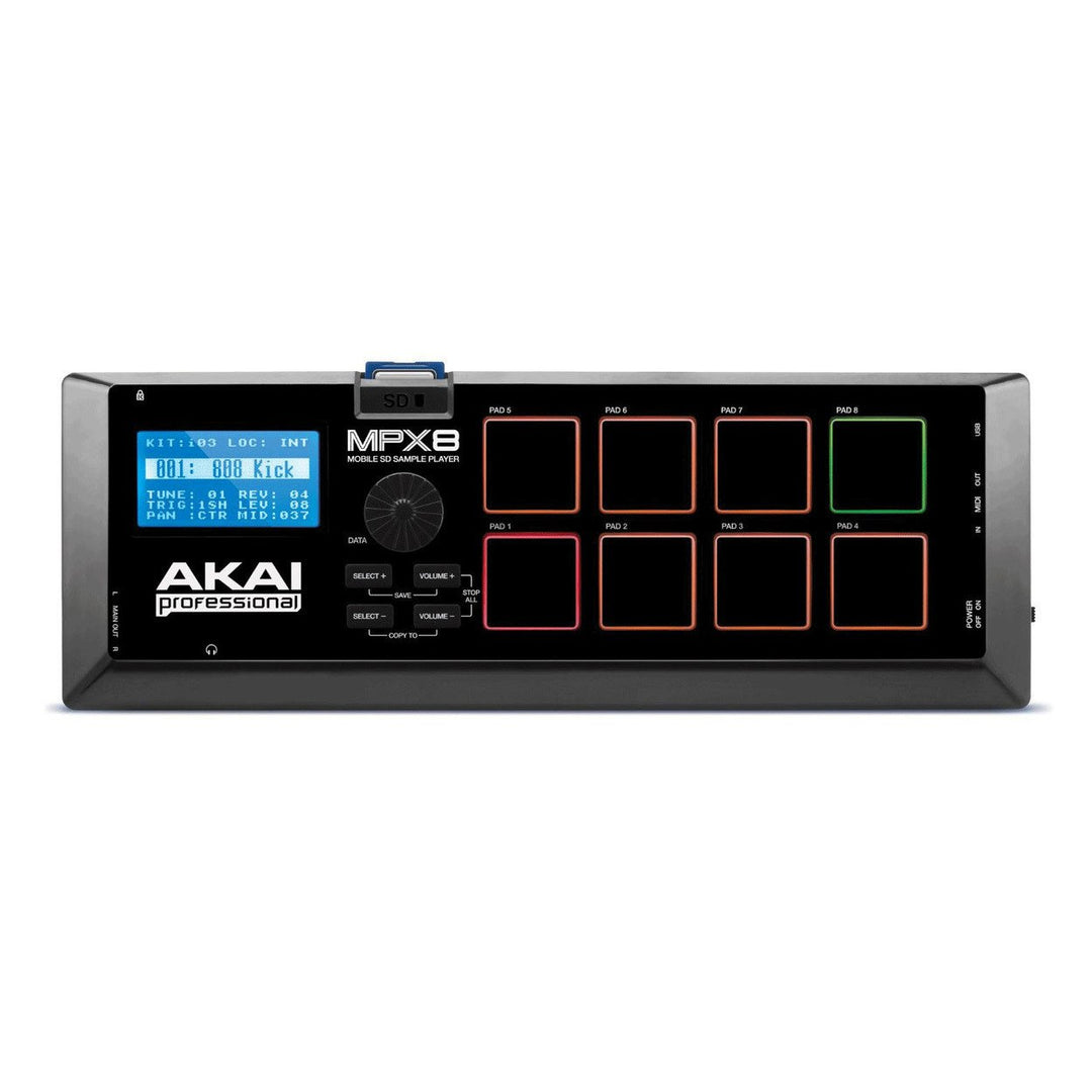 AKAI MPX8 サンプラー・パッド Akai MPX8 SD Sample Pad Controller – Music City Canada