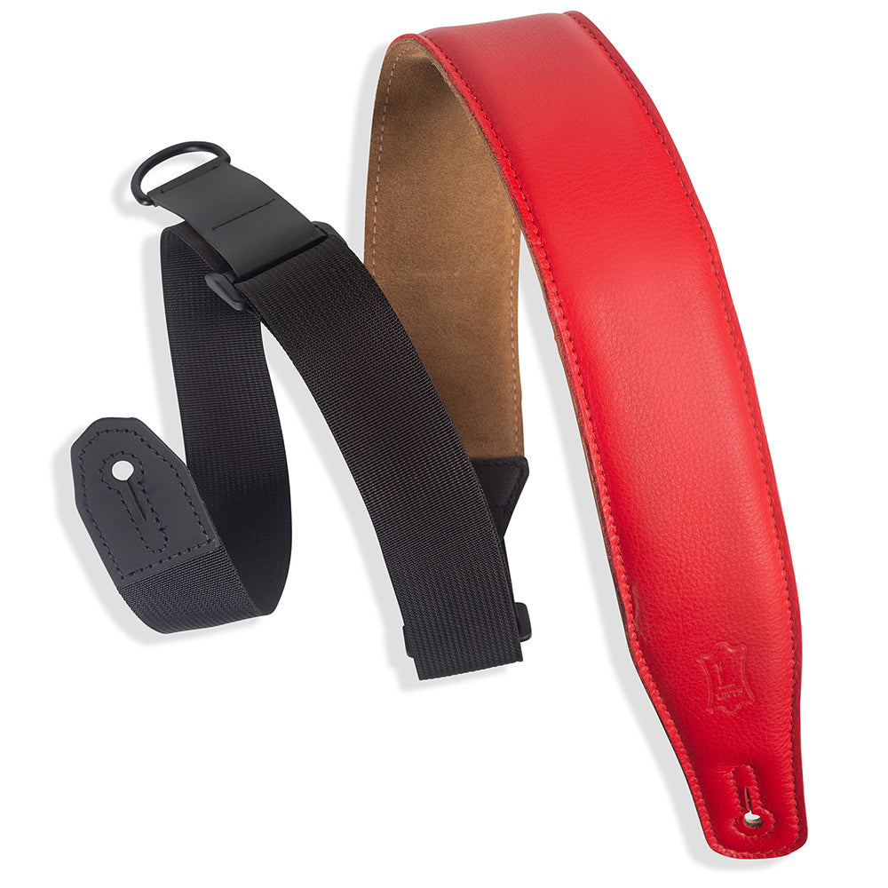 Levy’s MRHGS-RED Right Height Garment Padded Guitar Strap - Red