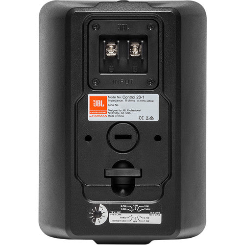JBL Pro Control 23-1 Ultra-Compact Indoor / Outdoor Background / Foreground Speaker, Black (Each)