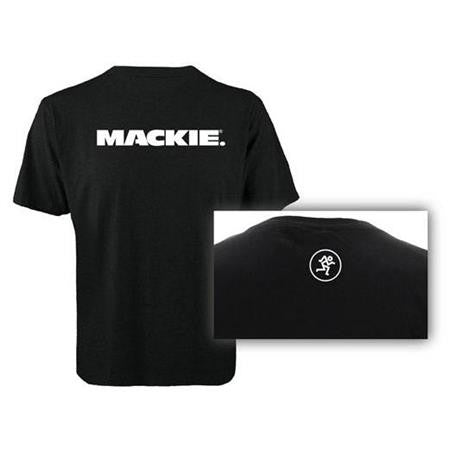 Mackie T-Shirt Plain Black w/ White Logo