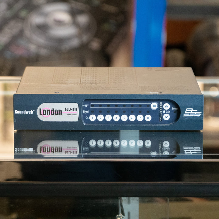 BSS BLU-BIB 8-channel analog break-in box w/ BLU link  (half rack width) (Demo)