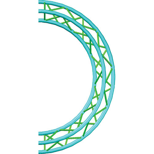 Global Truss F33-TR-C2-180 2 Sections Triangle Arc Circle -6.56ft/2.0m dia. 2x180°