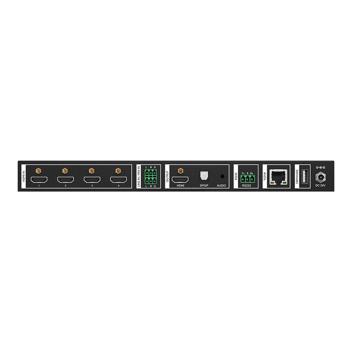 BZBGEAR - 4X1 4K HDMI Seamless Switcher/Scaler with Audio and Multiview