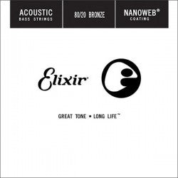 Elixir 15825 Acoustic Bass Strings Nanoweb Coated .125