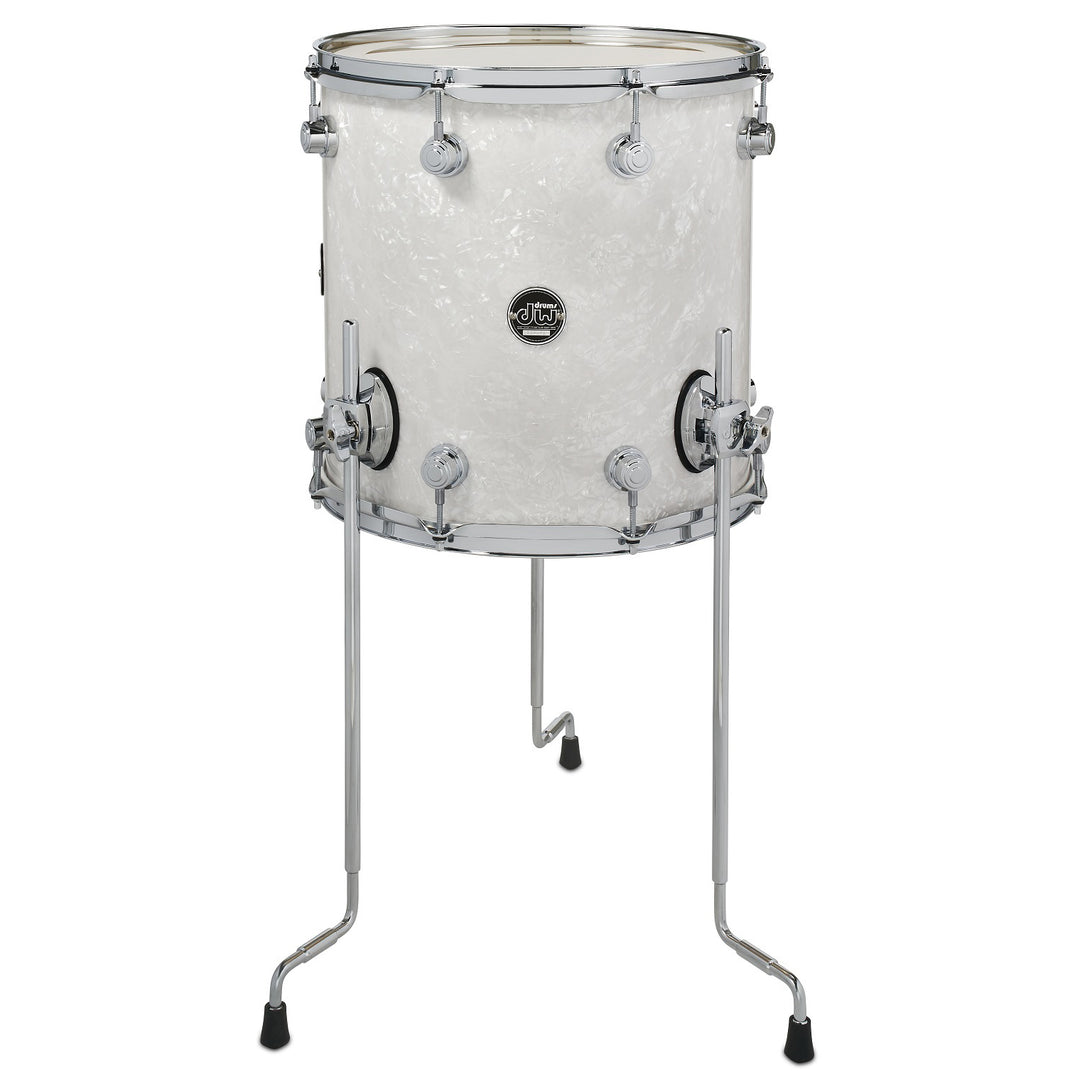 DW Performance Series Floor Tom 14x14 Finish Ply - White Marine