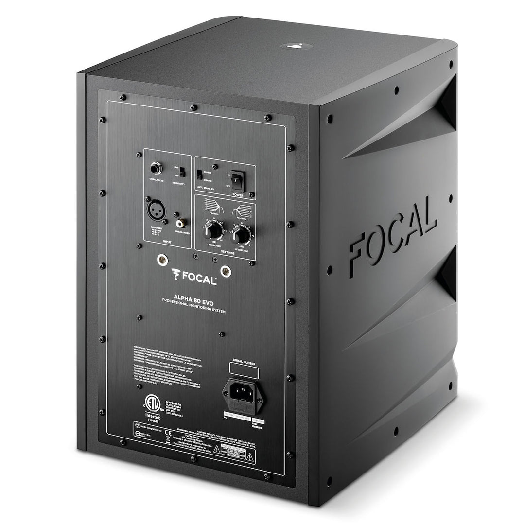 Focal Alpha 80 Black Evo Studio Reference Monitor - 8"