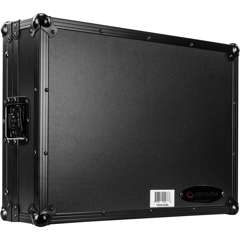 Odyssey FRGSDJ202BL Flight Zone Low-Profile Glide Style Case for Roland DJ-202 DJ Controller - Black
