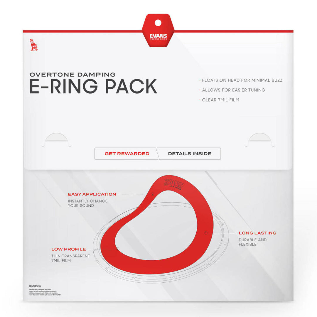 Evans ER-STANDARD- Evans 12/13/14/16 E Ring Pack