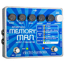 Electro-Harmonix STEREO MEMORY MAN WITH HAZARAI Digital Delay and Looper Pedal