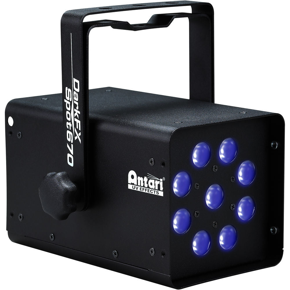 Antari DFX-S670-RDM UV LED Spot 9 X 3W 365nm 15°optics