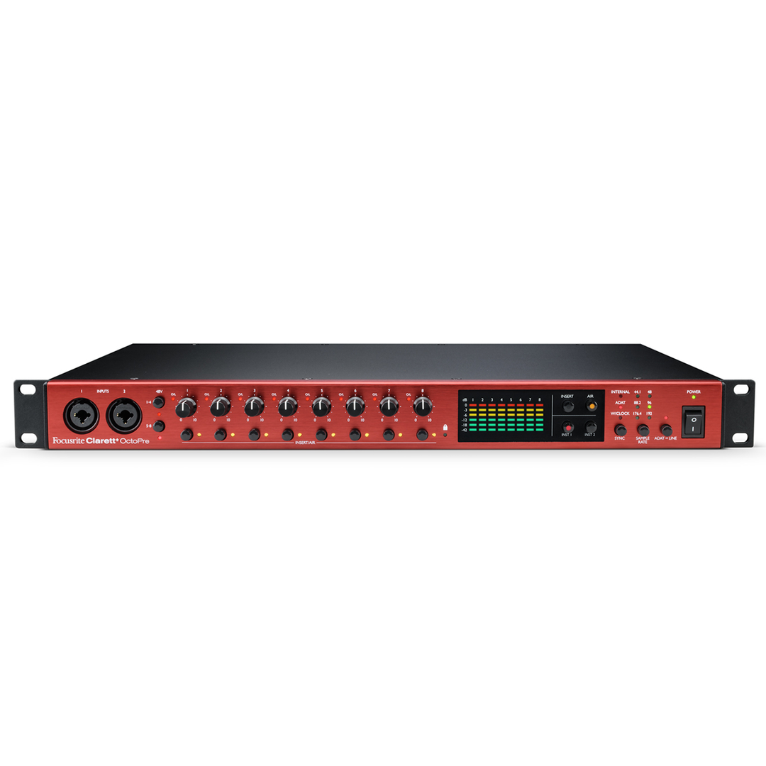 Focusrite Clarett+ OctoPre 8-Channel ADAT Microphone