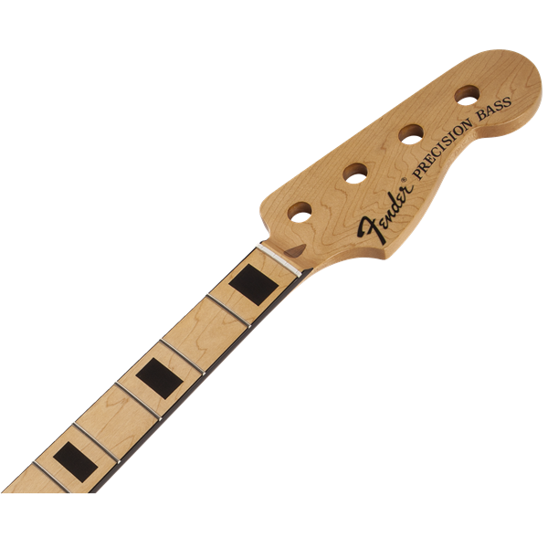 Fender Classic Series 70's Precision Bass Neck, 20 Medium Jumbo Frets, Block Inlay - Maple - Natural